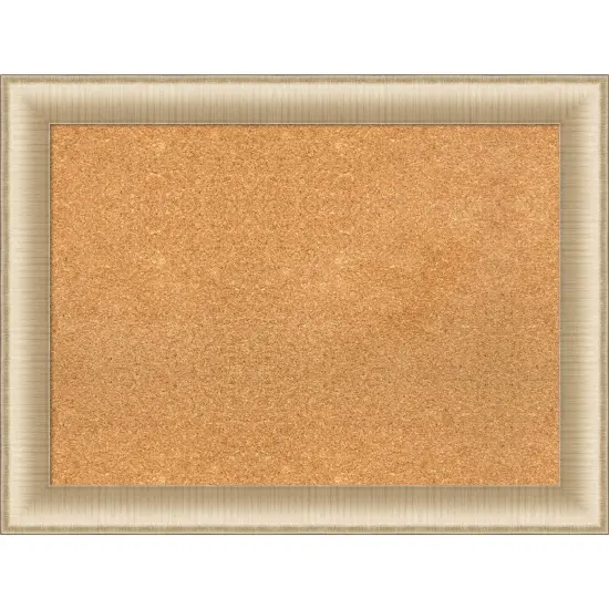 Elegant Framed Corkboard, Natural Cork Elegant Pewter {7}