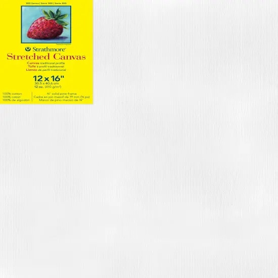 Strathmore 300 Series Traditional Stretch Canvas-12"X16" {1}