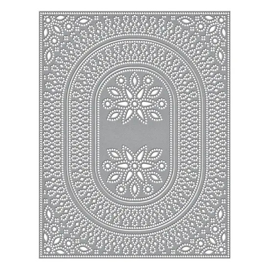 Spellbinders Etched Dies From The Stylish Ovals Collection-Infinity Punch & Pierce Plate {2}