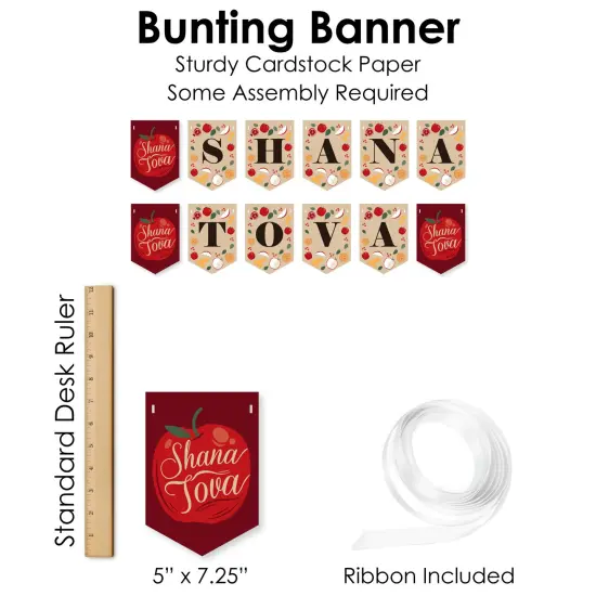 Big Dot of Happiness Rosh Hashanah - DIY Jewish New Year Party Shana Tova Signs - Snack Bar Decorations Kit - 50 Pieces {7}