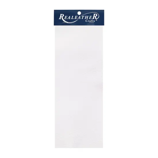 Realeather(R) Crafts Premium Leather Trim 9"X3"-White {1}