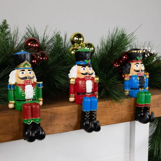 Northlight Nutcracker Christmas Stocking Holders - 5" - Set of 3 Red {4}