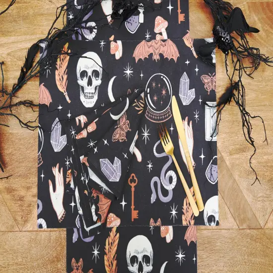 Halloween Magic Decorative 100% Cotton Table Runner 14" x 72" {3}
