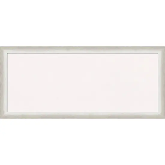 Two Tone Wood Framed Corkboard, White Cork Silver {1}