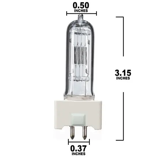 FKW 300w 120v GY9.5 Halogen Bulb - 54711 Replacement Lamp {2}