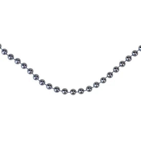 Northlight Shiny Beaded Christmas Garland -15' x .25" - Sky Blue - Unlit {1}