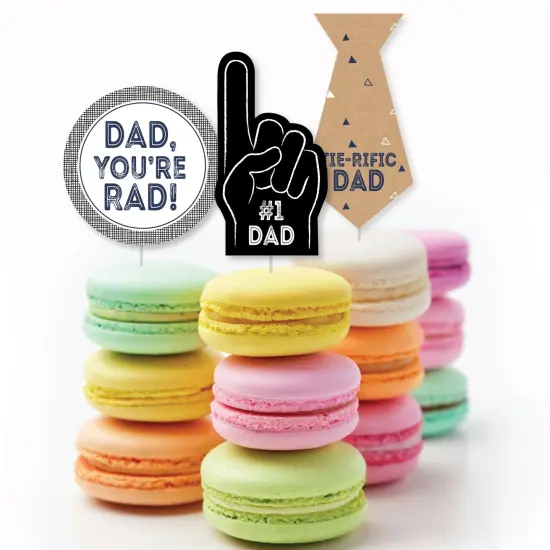 Big Dot of Happiness My Dad is Rad - Father's Day DIY Shaped Party Cut-Outs - 24 Count {4}