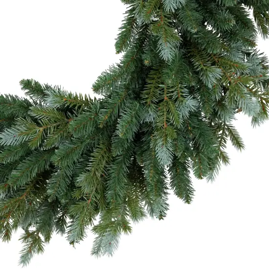 Northlight Real Touch™ Blue Spruce Artificial Christmas Wreath - 36" - Unlit Green {4}