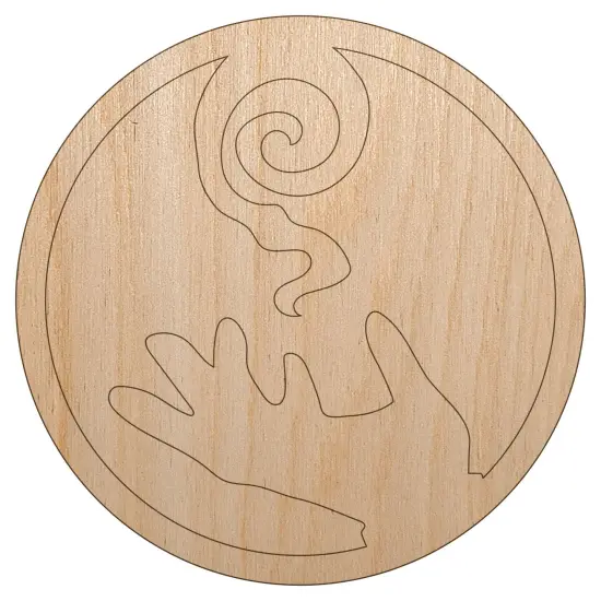 Mage Wizard Magic Spell Unfinished Wood Shape Piece Cutout for DIY Craft Projects {7}