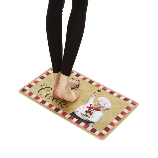 2-Pack Premium Comfort Kitchen Mats (Kiss the Cook) {1}