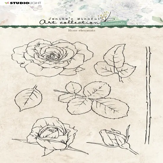 Studio Light Essentials Clear Stamps-Nr. 138, Rose Elements {1}