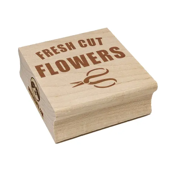 Fresh Cut Flowers Square Rubber Stamp for Stamping Crafting {7}