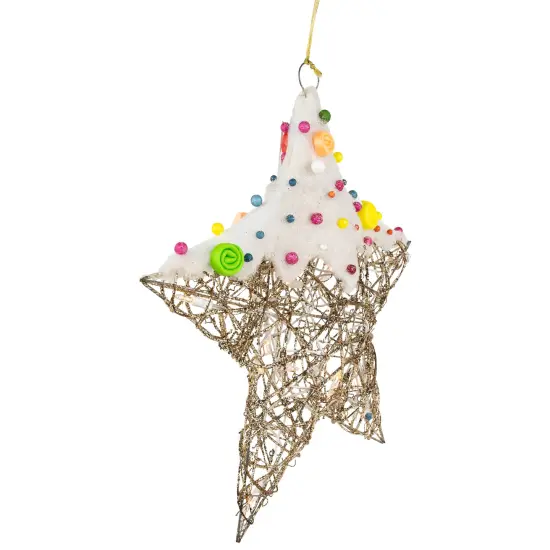 Northlight Lighted Candy Covered Star Christmas Decoration - 17" Multi {5}