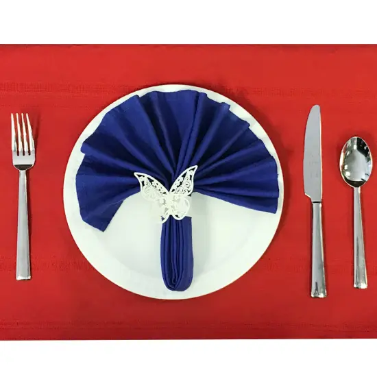 Butterflies Wedding Decor Napkin Rings (Set of 50) White {4}