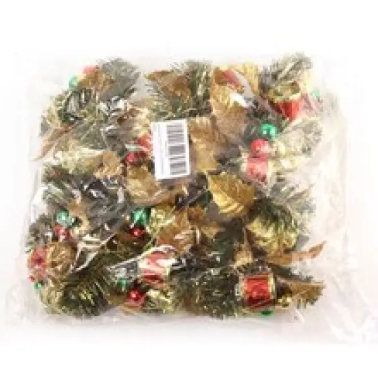 Set of 12: Holly Pine Picks with Gift Box, Ornament Balls, & Drum | Festive Holiday Decor | Trees, Wreaths, & Garlands | Christmas Picks | Home & Office Decor - 2024 Christmas Collection, Floral Home by Artificial Flowers {4}