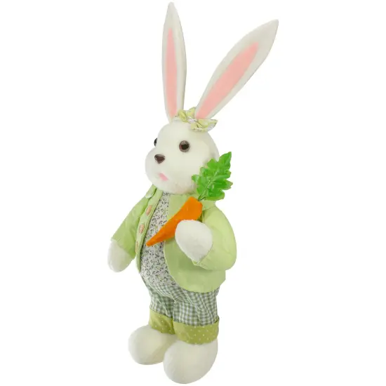 Northlight 20" White and Green Standing Rabbit Easter Figure {5}
