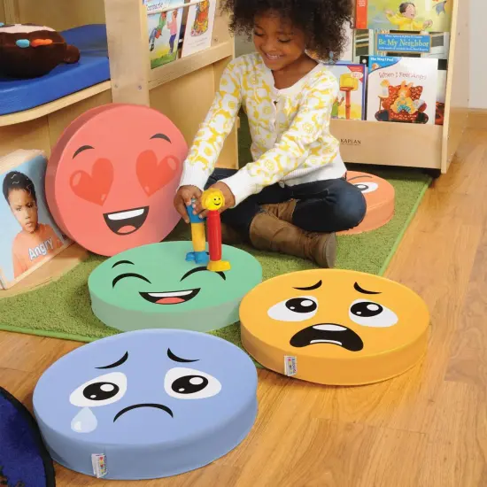 Kaplan Early Learning Company Emotion Floor Cushions - Set of 6 {3}