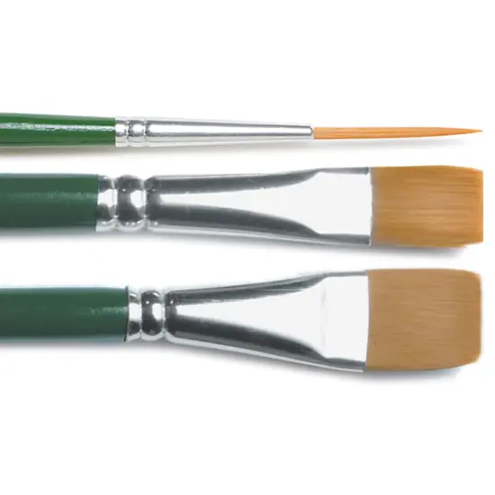 Plaid One Stroke Brush Set 3/Pkg-Flat {2}