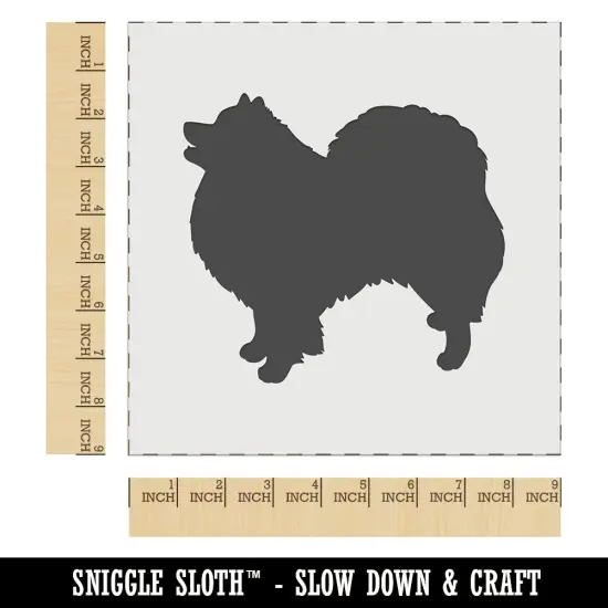 American Eskimo Dog Solid Wall Cookie DIY Craft Reusable Stencil {1}