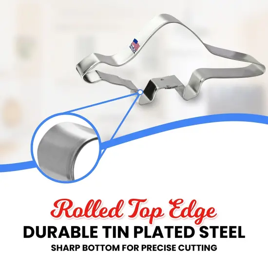 CookieCutter.Com Spinosaurus Dinosaur Cookie Cutter 6 Inch &ndash;Tin Plated Steel Cookie Cutters &ndash; Made In The USA {4}