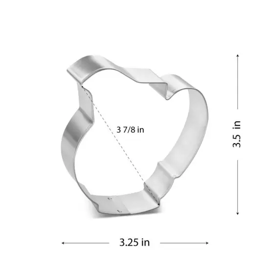 Juice Lemonade Pitcher Cookie Cutter 3.5 in, CookieCutter.com, Tin Plated Steel, Handmade in the USA {2}