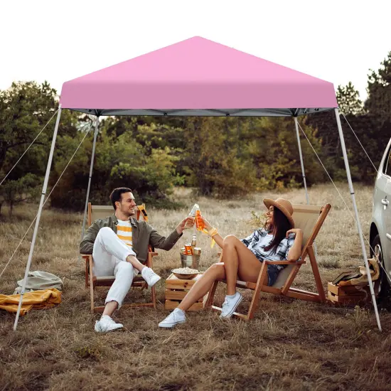 Outdoor Instant Pop-up Canopy with Carrying Bag Pink {3}