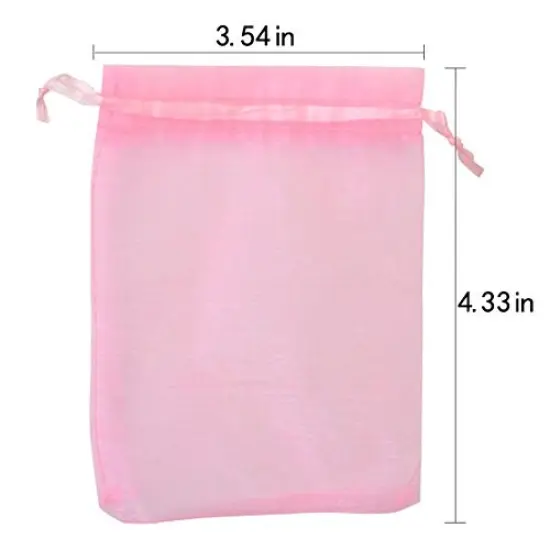 50 pcs Organize Bags-Mix Color 3.54''x4.33''(9x11cm) Satin Drawstring Organza Pouch Wedding Party Favor Gift Bag Jewelry Watch Bags {4}