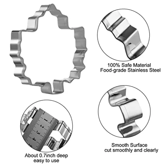 Tmflexe Maple Cookie Cutters Thanksgiving Day, 5 Pack {5}
