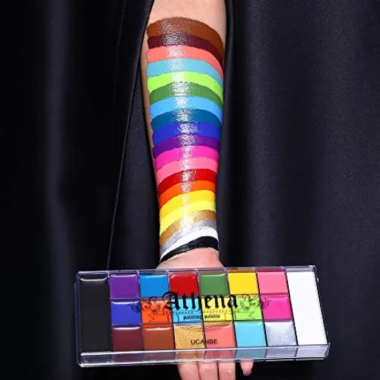 Face Body Paint Oil Palette, Professional Flash Non Toxic Safe Tattoo Halloween FX Party Artist Fancy Makeup Painting Kit For Kids and Adult {3}