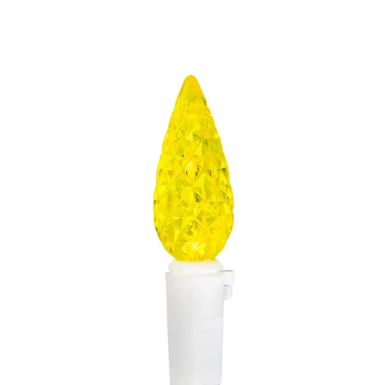 Northlight LED Faceted C6 Christmas Lights - Multi-color - 24.25' White Wire - 70ct {6}