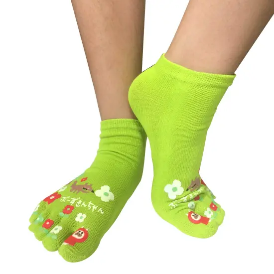 Wrapables Big Bad Wolf Cartoon Socks Five Toe Socks (Set of 3) {3}