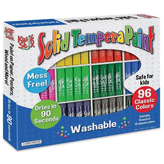 Kwik Stix Tempera Paint - Set of 96, Primary Colors {2}