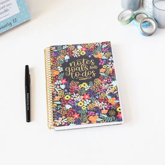 bloom daily planners Bound To-Do Book, Floral Dots V2 {2}