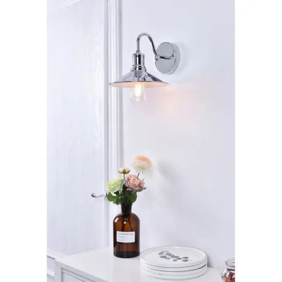 Etude 1 light chrome Wall Sconce {2}