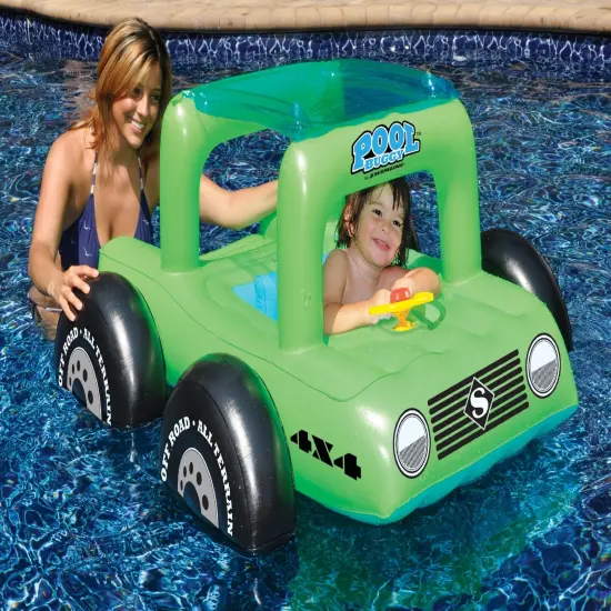 Swim Central Swimming Pool All Terrain Vehicle Float for Children - 41" - Green {3}