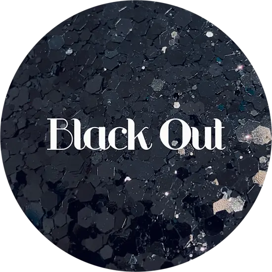 Polyester Glitter - Black Out by Glitter Heart Co.&trade; {1}