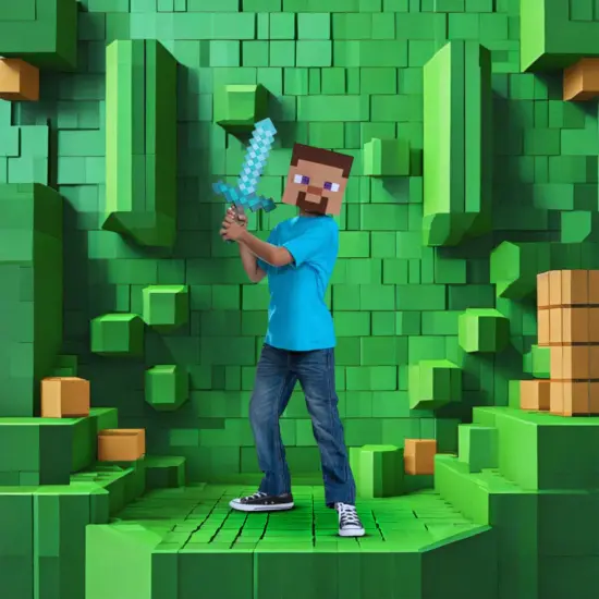 Minecraft Sword and Mask Child Accessory Set {7}