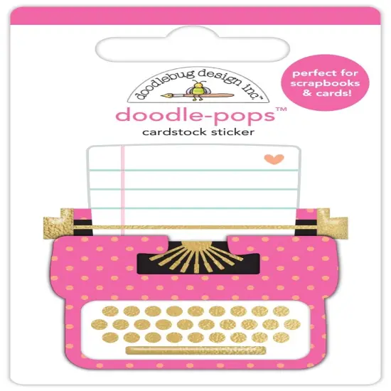 Doodlebug Doodle-Pops 3D Stickers-Pen Pal, Hello Again {1}
