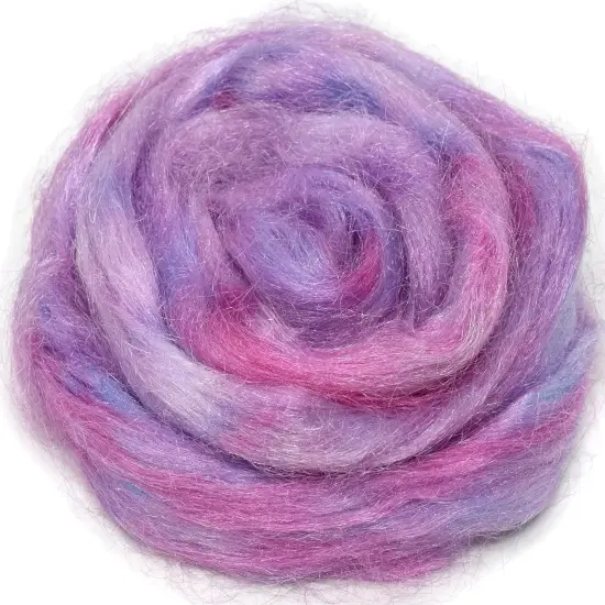 FIRESTAR Nylon Fiber for Spinning, Blending, Dyeing, Felting and Doll Making. Trilobal Nylon Combed Top {1}