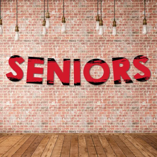 Big Dot of Happiness Red Senior Night - High School Sports and Graduation Party Decorations - Seniors - Outdoor Letter Banner {4}