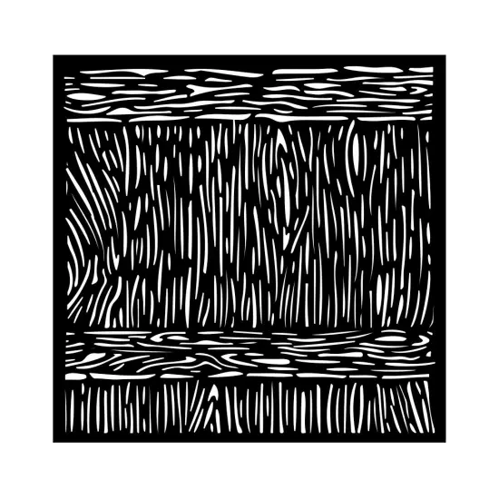 Stamperia Stencil 7"X7"-Sunflower Art Wood Texture {1}