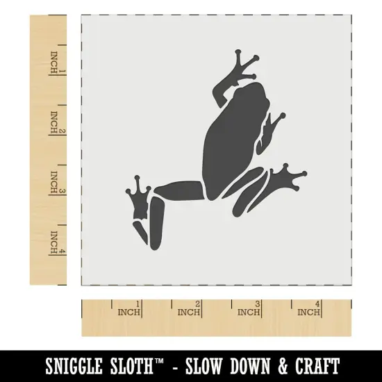 Climbing Tree Frog Wall Cookie DIY Craft Reusable Stencil {7}