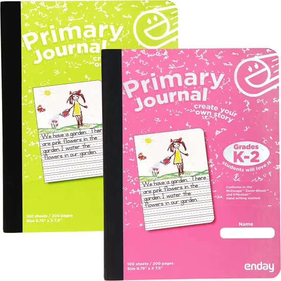 Enday 100 Ct.Primary Journal Story Composition Books Gray {4}