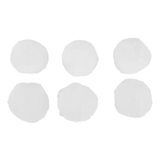 Northlight Set of 6 Plush Faux Christmas Snow Balls White {7}