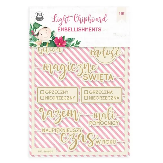 Santa's Workshop Light Chipboard Embellishments 4"x6" 10/Pkg {1}