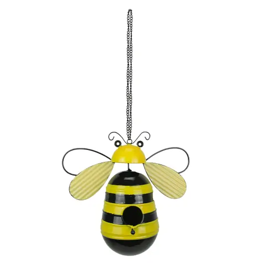 Metal Bumble Bee Decorative Novelty Hanging Birdhouse Home Garden Patio Decor {1}
