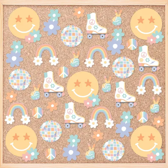 Big Dot of Happiness Retro Pastel - DIY Classroom Decorations - Bulletin Board Cut-Outs - Set of 40 {1}