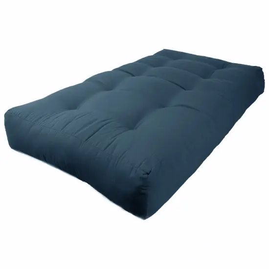 Blazing Needles Renewal 10-inch Twill Twin-size Futon Mattress - Indigo - Indigo {1}