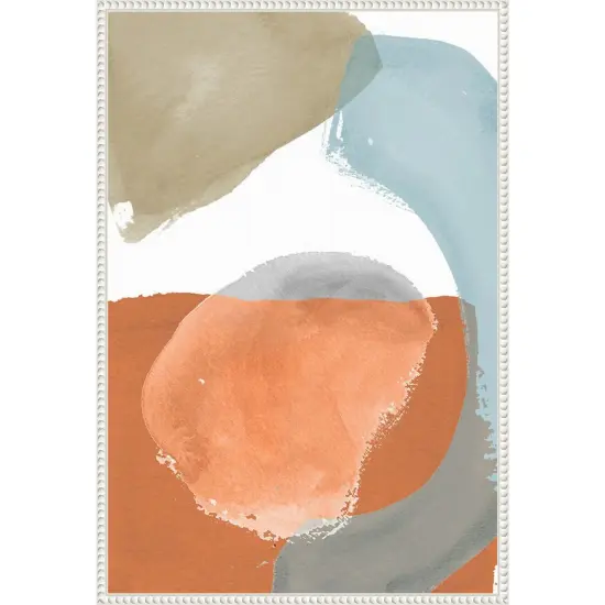 Shapes In PastelII by Elizabeth Medley Framed Canvas Wall Art {1}
