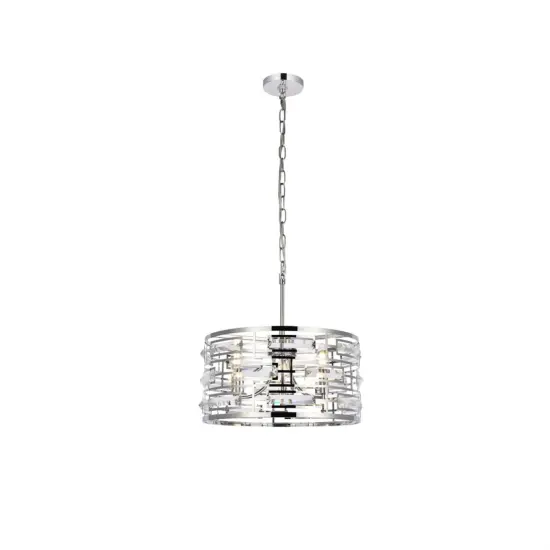 Kennedy 16.5 inch pendant in chrome {1}